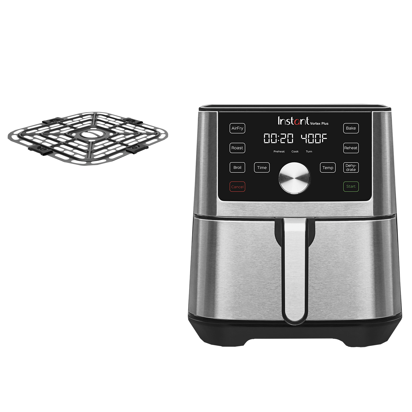 Instant pot vortex plus 10 discount quart air fryer stainless steel oven